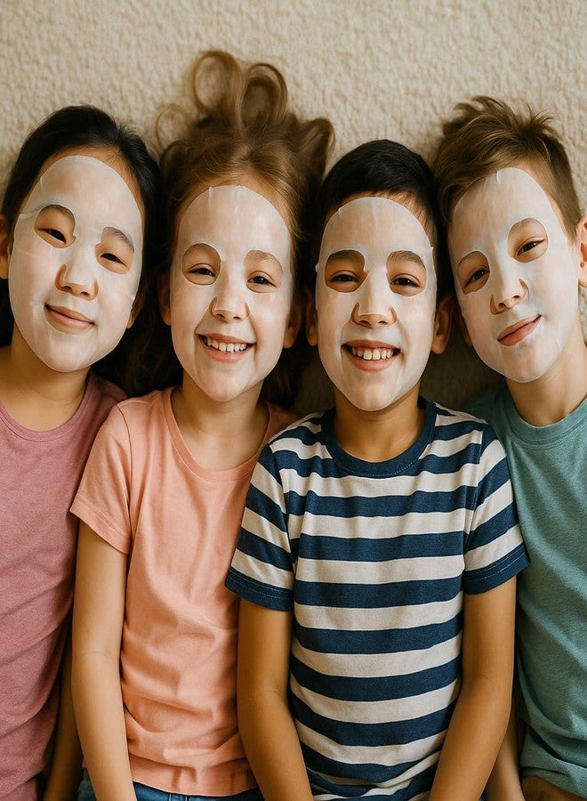 BANGFENG 10 Pack Fruit Face Masks for Kids – Ultimate Spa Day Kit for Girls Ages 8-12, Adorable Natural Facial Masks, Party Favors & DIY Spa Kit, Creative, Fun, Nourishing Self-Care Experiences - Image 4
